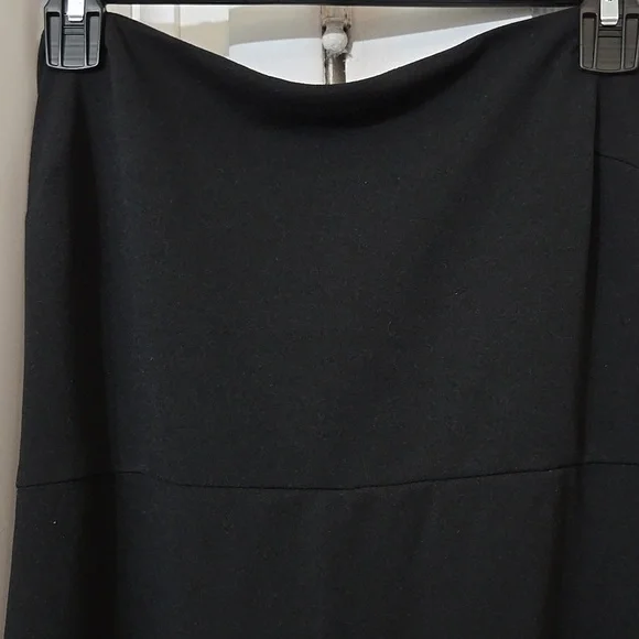 Lulus Womens Strapless NWT Elegant Black Maxi Dress With Ruffle Slit XL - Picture 4 of 8